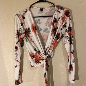 Floral Crop Blouse
